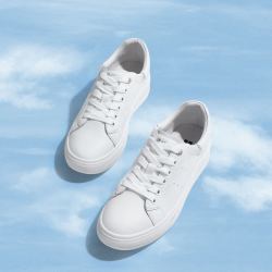 belle百丽厚底小白鞋女商场同款牛皮革休闲板鞋