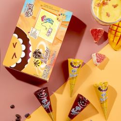 yili伊利巧乐兹小v筒杨枝甘露咖啡口味脆筒冰淇淋迷你脆筒雪糕20克8支