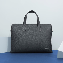 bosssunwen博斯绅威男士头层牛皮大容量公文包单肩斜跨手提电脑包男包