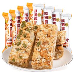 徐福记坚果棒黑糖味沙琪玛散装240g营养美味休闲零食香甜糕点早餐