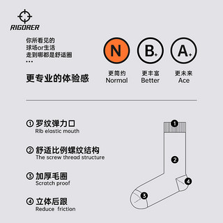 RIGORER 准者 实战级磨砺3篮球袜