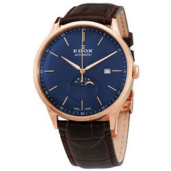 EDOX 依度 Les Vauberts系列 男士机械腕表 80500 37R BUIR