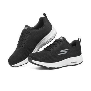 SKECHERS 斯凯奇 Go Run Consistent 女子跑鞋 128286/BKW 黑色/白色 35