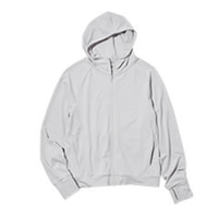 UNIQLO 优衣库 AIRism 女士防晒连帽短外套 444531 轻雾灰 M