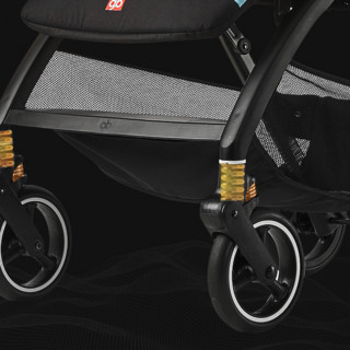 gb 好孩子 小梦想系列 D636 婴儿推车+雨罩 标准款 蓝叶