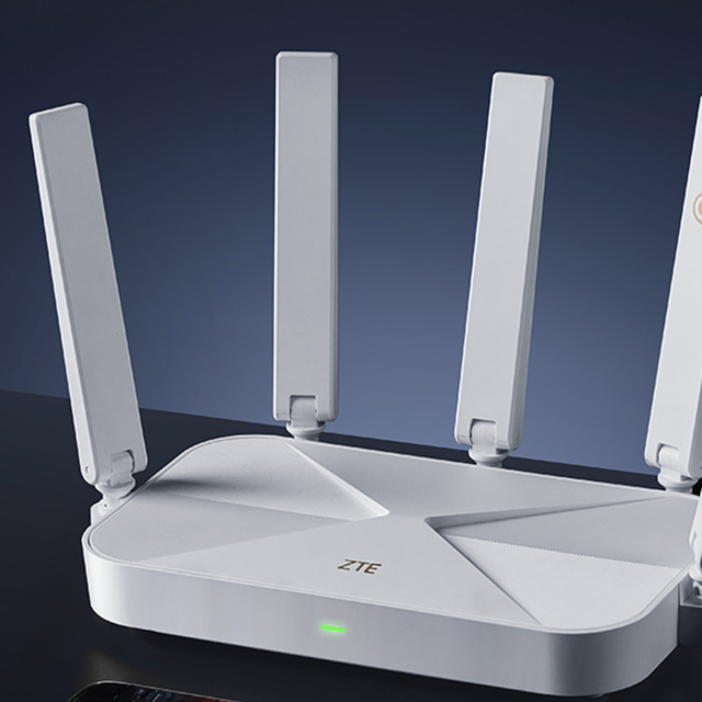 中兴 AX3000 巡天版 双频3000M 家用千兆Mesh无线路由器 Wi-Fi 6 单个装 白色