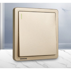 siemens西门子adela致典系列一开单控开关烟金灰普通款