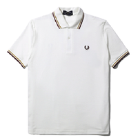 FRED PERRY 佛莱德·派瑞 M12系列 男士短袖POLO衫 FPXPODM12XXXM-WHJ 白色 38