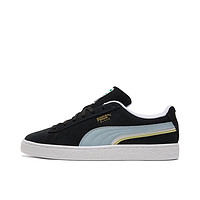 PUMA 彪马 Suede Triplex 中性运动板鞋 381175-05 黑色/雾蓝色/白 37