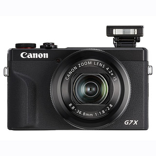 Canon 佳能 PowerShot G7X Mark III 1英寸数码相机 黑色(24-100mm等效焦段、F1.8-F2.8)