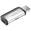 SanDisk 闪迪 SDDDC2-128G-Z46 USB 3.1 U盘 银灰色 128GB USB-A/Type-C双口