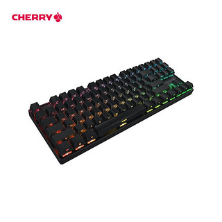 CHERRY 樱桃 MX8.2TKL无线机械键盘彩光RGB背光三模蓝牙合金办公游戏电竞黑色黑轴