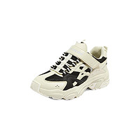 SKECHERS 斯凯奇 STAMINA 男童休闲运动鞋 406114L/NTBK 自然色/黑色 27.5码