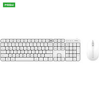 MIIIW 米物 无线键盘无线鼠标键鼠套装办公轻商务电脑笔记本即插即用键盘 米物无线键鼠套装(白色)