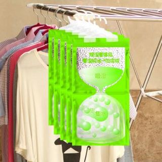 Greensky 绿驰 衣柜衣服可挂式除湿袋 特惠5袋装干燥剂防潮剂 室内房间吸潮桶抽吸湿盒器防霉包（限量）