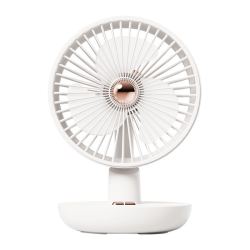 daewoo大宇韩国桌面小风扇办公室学生宿舍床头桌面可充电风扇迷你轻音