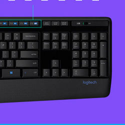 logitech 罗技 MK346P 有线键鼠套装 黑色