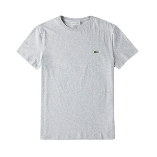 LACOSTE 拉科斯特 男士圆领短袖T恤 TH6709 灰色 XXL