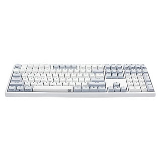 NIZ 宁芝 T X108 108键 有线静电容键盘 35g 白色 无光
