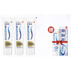 SENSODYNE 舒适达 多效护理牙膏 70g*3（赠便携装牙膏20g）