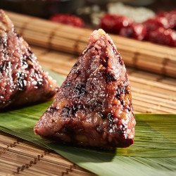 85度c嘉兴特产粽子蛋黄鲜肉粽紫米八宝粽120g速食即食端午节