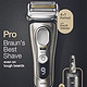 BRAUN 博朗 9 Pro系列 9465cc 男士电动剃须刀，4+1 头带 ProLift 修剪器，电动剃须刀