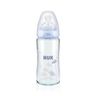 NUK 玻璃彩色奶瓶 硅胶奶嘴款 240ml 0-6月