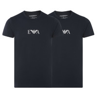 EMPORIO ARMANI/阿玛尼EA字母多色男士圆领T恤(2件装)内搭打底衫