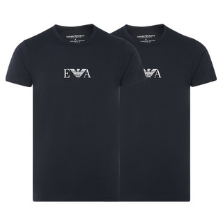 EMPORIO ARMANI/阿玛尼EA字母多色男士圆领T恤(2件装)内搭打底衫