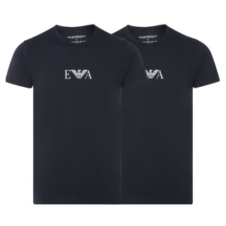 EMPORIO ARMANI/阿玛尼EA字母多色男士圆领T恤(2件装)内搭打底衫