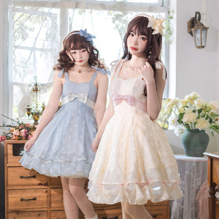 with puji 噗叽 Lolita洛丽塔 半夏 女士JSK无袖连衣裙 Q2940 生成色 S