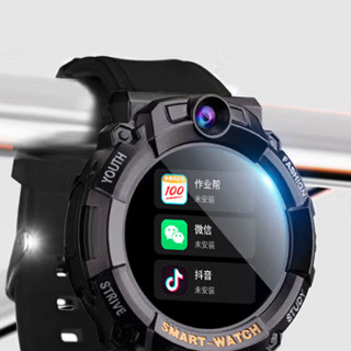 dido Y03S 4G智能手表 黑色表壳 黑色硅胶表带 (GPS、视频通话、移动支付)