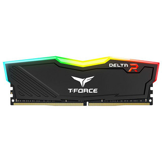 Team 十铨 DELTA系列 DDR4 3000MHz RGB 台式机内存 灯条 黑色 8GB