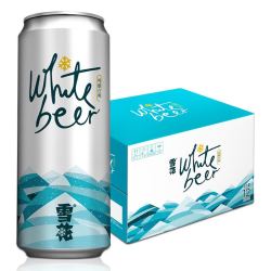 SNOWBEER 雪花 纯酿白啤 500ml*12听整箱装