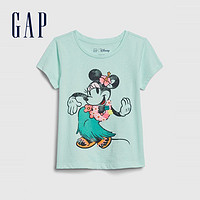 Gap 盖璞 女幼童纯棉短袖T恤夏季584843 新款迪士尼联名童装上衣