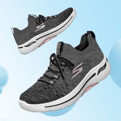 skechers斯凯奇女鞋健步鞋女子一脚蹬休闲运动鞋女跑步鞋