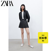 ZARA 女装 带垫肩短款休闲西装外套 7901528 922