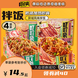 叮叮袋 微波冷冻速食拌饭 280g*4袋装