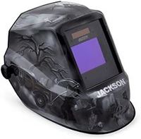 JACKSON *高级自动变暗焊接头盔,3/10 阴影范围,1/1/1/1 光学清晰度,1/20,000 秒响应时间,370 速表盘头套