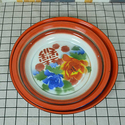 芝易  加厚老式搪瓷茶盘水果干果盘  25cm