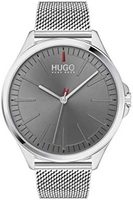 HUGO BOSS HUGO by Hugo Boss 雨果博斯 男式 #Smash 石英手表不锈钢表带,银色,20(型号:1530135)