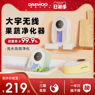 DAEWOO 大宇 韩国大宇无线果蔬清洗机除农残洗菜机全自动食材净化器QX8