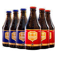 88VIP：CHIMAY 智美 修道院精酿啤酒 红帽/蓝帽啤酒组合装 330ml*6瓶