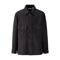 UNIQLO 优衣库 U系列 男士摇粒绒外套 419542 深灰色 XL