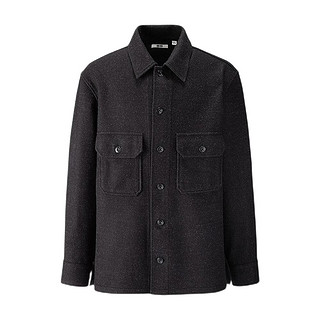 uniqlo优衣库u系列男士摇粒绒外套419542深灰色s