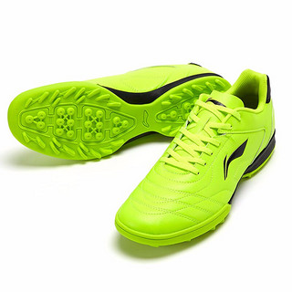 LI-NING 李宁 男子足球鞋 ASTQ011-5 荧光亮绿/新基础黑 43.5