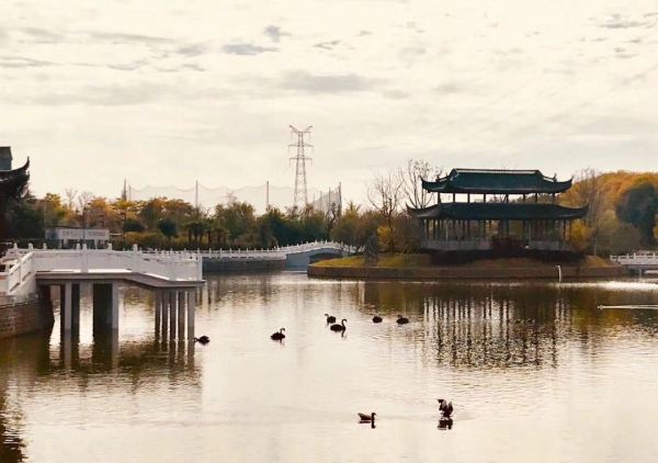 周末暑假不加价!淮安白鹭湖山庄书香府邸 茶韵园景大床房1晚 含早