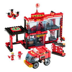 bloks 布鲁可积木 城市英雄系列 61123 虎鲸消防总局