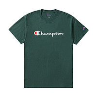 Champion 男女款圆领短袖T恤 GT23HY07718 绿色 XL