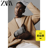 ZARA 男装 西装领中长款弹力大衣外套 5070470 704